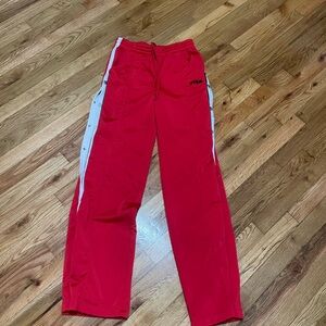 PINK Victoria's Secret Red and White Track Pants